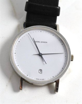 Lot 87 - A Georg Jensen wristwatch