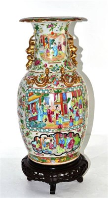 Lot 150 - Cantonese vase and stand