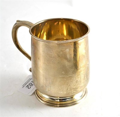 Lot 182 - A silver mug