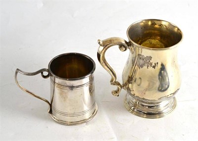Lot 234 - Victorian silver Christening mug, Sheffield 1897; and an unmarked Christening mug