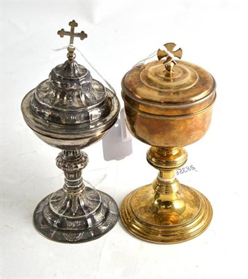 Lot 248 - A silver gilt chalice and another (2)