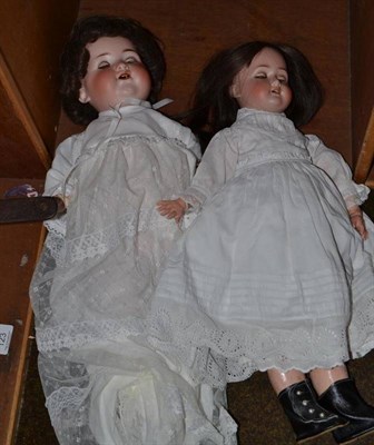 Lot 261 - Schoneau & Hoffmeister bisque socket head doll impressed '1909' '4', with open mouth, sleeping...