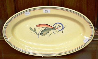 Lot 370 - Susie Cooper 1930's oval fish platter