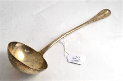 Lot 423 - An Edward VII silver soup ladle, London 1903