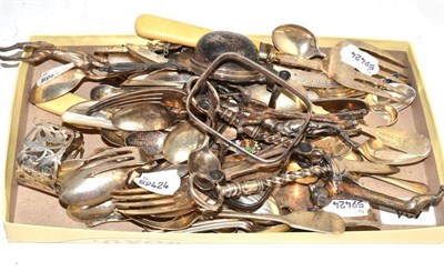 Lot 434 - Assorted silver flatware etc