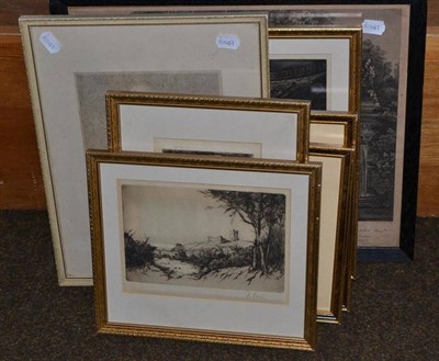 Lot 464 - Five etchings and two further prints (7)