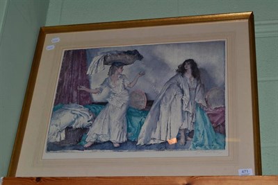 Lot 471 - After Sir William Russell Flint, two washer women, signed limited edition print