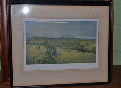 Lot 484 - Lionel Edwards, `Hunting Countries' - `The Beaufort, The Dauntsey Vale from Great Wood', 35.5cm...