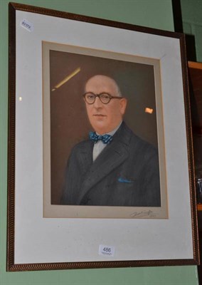 Lot 486 - A pastel portrait ";Benjamin Brook"; by Swaffer 1937