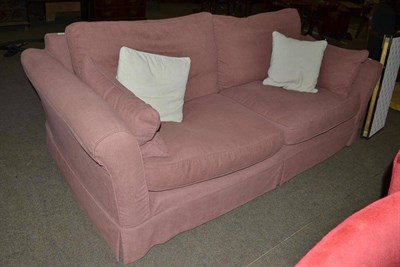 Lot 592 - A Barker & Stonehouse ";Berkeley"; large sofa and footstool