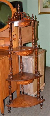 Lot 646 - Victorian four tier whatnot