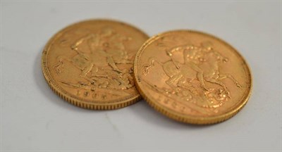 Lot 67 - Two full sovereign coins (1900 & 1905)