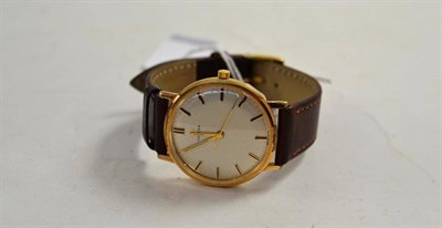 Lot 72 - A gold plated Omega manual wind watch