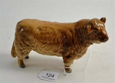 Lot 124 - Beswick Silver Dunn Galloway Bull, model No. 1746C, issued 1962-1969, fawn-brown gloss, 1746C,...