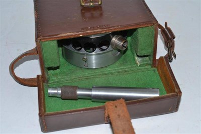 Lot 272 - A Davis anemometer with shutter in stitched leather case