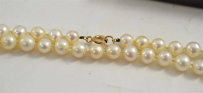 Lot 340 - A strand of cultured pearls