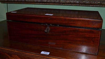 Lot 357 - Mahogany writing slope