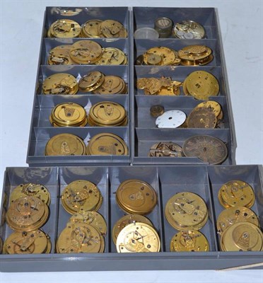 Lot 376 - A quantity of watch movements including a repeater movement and an unusual self-winding...