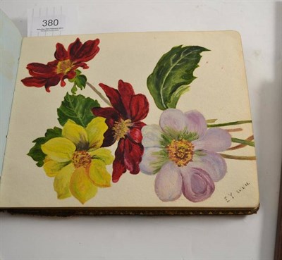 Lot 380 - An album of autographs, sketches, verse etc., includes Henry Hall, George Robey, Jean Batten etc