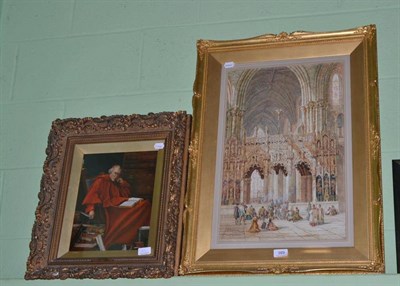 Lot 389 - Henry Schafer - ";St Madeleine, Troyes, France";, signed and inscribed, watercolour, pen and...