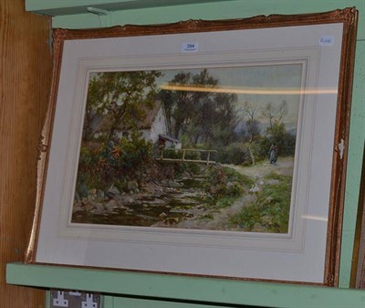 Lot 394 - Tom Clough, watercolour 'Walnut Cottage, Glen Conwy, North Wales'