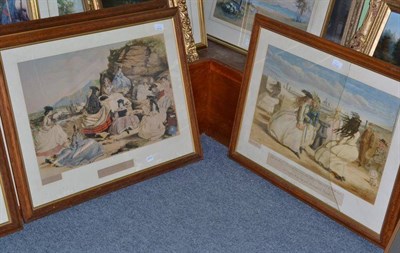 Lot 411 - After John Leech, a set of four coloured prints, 37cm by 58cm each