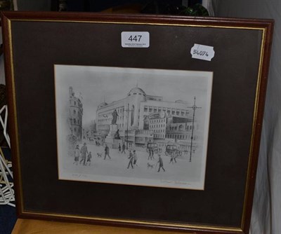 Lot 447 - Arthur Delaney- Street Scene, black and white print, signed limited edition 279/850