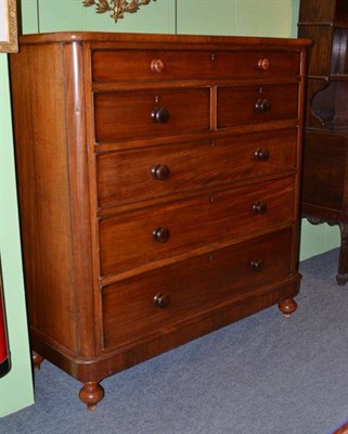 Lot 459 - Victorian mahogany five height chest of drawers