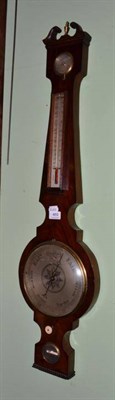 Lot 469 - A mahogany wheel barometer