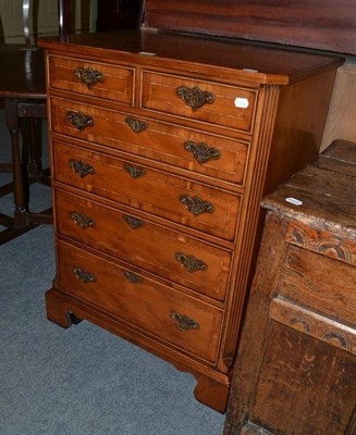 Lot 476 - A modern yew wood TV cabinet