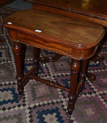 Lot 505 - Victorian card table (Christopher Pratt)