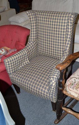 Lot 512 - Late 19th/early 20th century upholstered easy chair