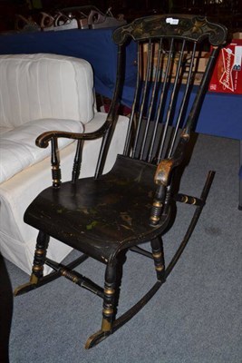 Lot 515 - Painted American rocking chair