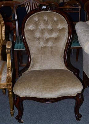 Lot 520 - A Victorian nursing chair