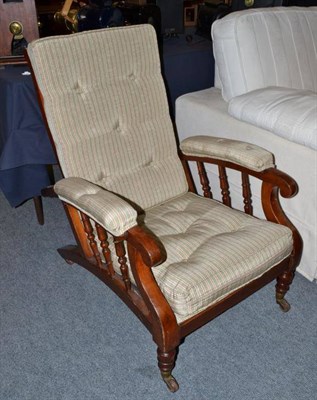 Lot 531 - Victorian adjustable armchair