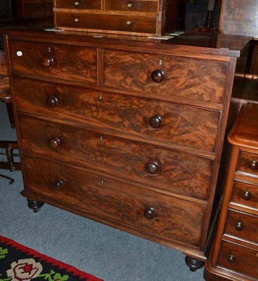 Lot 540 - A Victorian mahogany four height chest