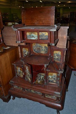 Lot 542 - Early 20th century Japanese lacquer cabinet