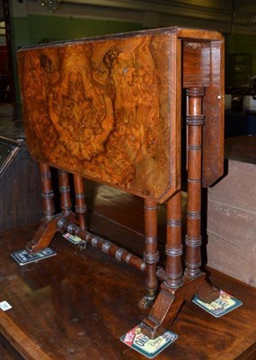 Lot 543 - A Victorian figured walnut Sutherland table