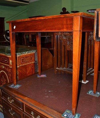 Lot 549 - A 19th century box strung mahogany side table