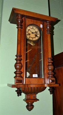 Lot 583 - A walnut cased Vienna wall clock