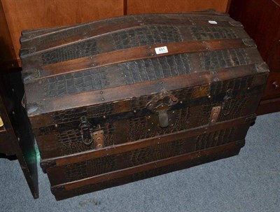 Lot 651 - Dome top trunk