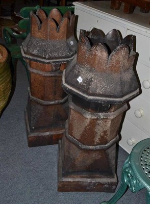 Lot 743 - Two Victorian chimney pots