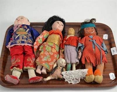 Lot 44 - Later 19th/early 20th century Eastern dress dolls