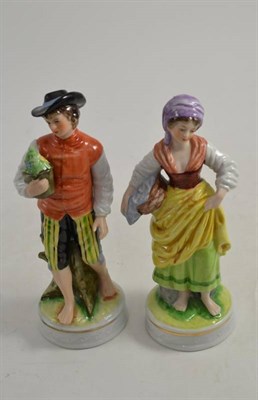 Lot 50 - A pair of modern Sitzendorf figures