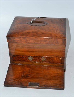 Lot 64 - A walnut sewing box