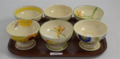 Lot 68 - Six Susie Cooper pottery painted bowls