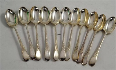 Lot 118 - A box of eleven silver teaspoons