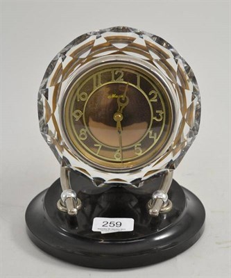 Lot 259 - A Russian Art Deco mantel clock