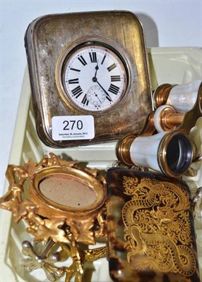 Lot 270 - A Goliath watch in a silver case, knife rests, etc