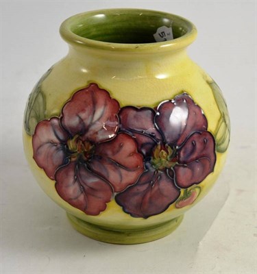 Lot 303 - A Walter Moorcroft Clematis vase